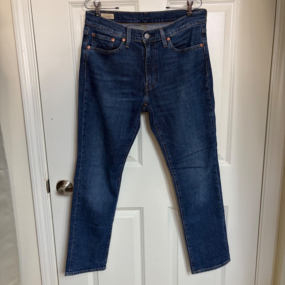 Levis Premium 511 Slim Fit Jeans Mens 32x30 Dark Wash Blue WaterLess Denim